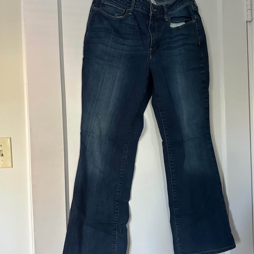 Eddie Bauer Dark Blue Women's kick flare Jeans